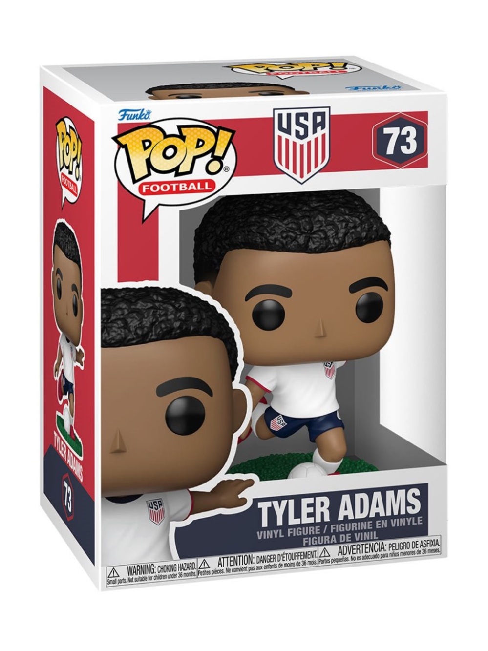 Funko Pop! Football Tyler Adams #73 USA Soccer Figure NIB Team USA Collect